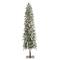7.5ft. Pre-Lit Flocked Washington Alpine Artificial Christmas Tree, Warm White LED Lights
